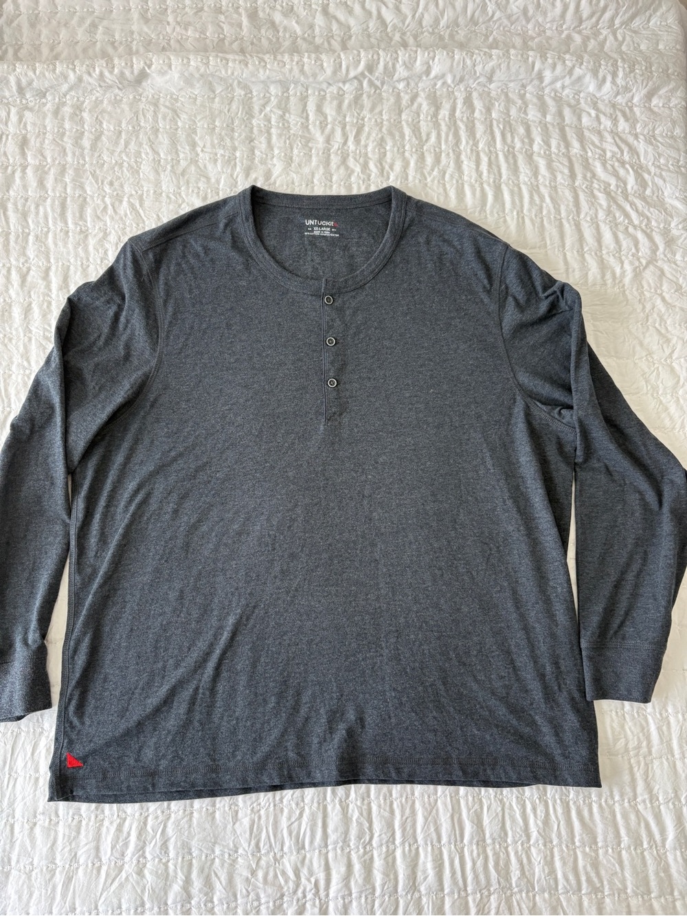 UNTUCKit Dark Gray Long-Sleeve Henley